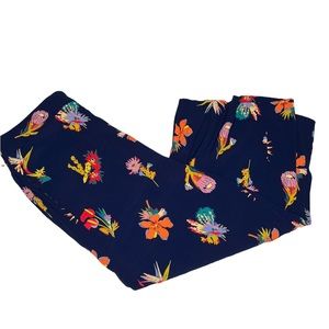 Madewell Huston Pull On Crop Pants in Hawaiian Hideaway Size Large